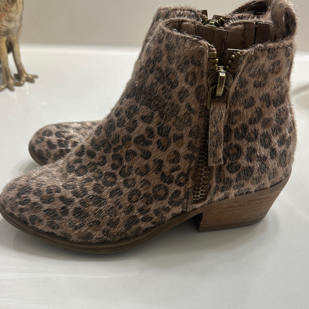 Very G Leopard Print Ankle Boots